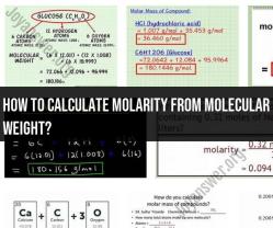 Calculating Molarity from Molecular Weight: Solution Concentration