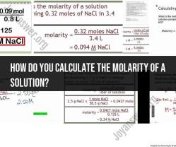 Calculating Molarity of a Solution: Step-by-Step Guide