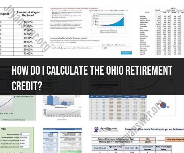 Calculating Ohio Retirement Credit: A Comprehensive Guide
