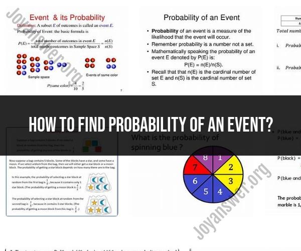 Calculating Probability of an Event: Fundamental Concepts