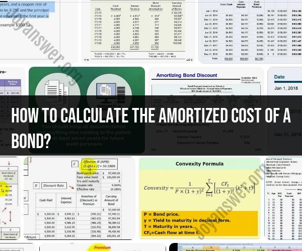 Calculating the Amortized Cost of a Bond