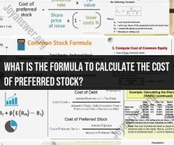 Calculating the Cost of Preferred Stock: Formula and Insights
