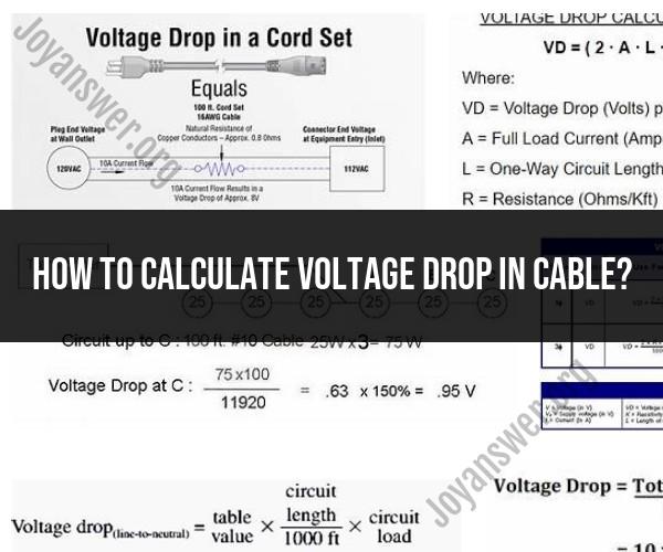 Calculating Voltage Drop in Cable: Electrical Basics