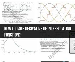 Calculus Insights: Taking the Derivative of an Interpolating Function