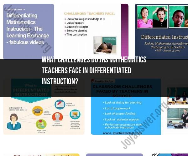 Challenges in Implementing Differentiated Instruction in Junior High School Mathematics