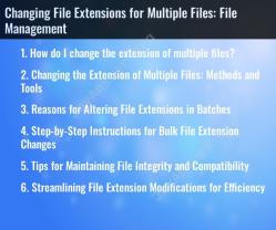 Changing File Extensions for Multiple Files: File Management