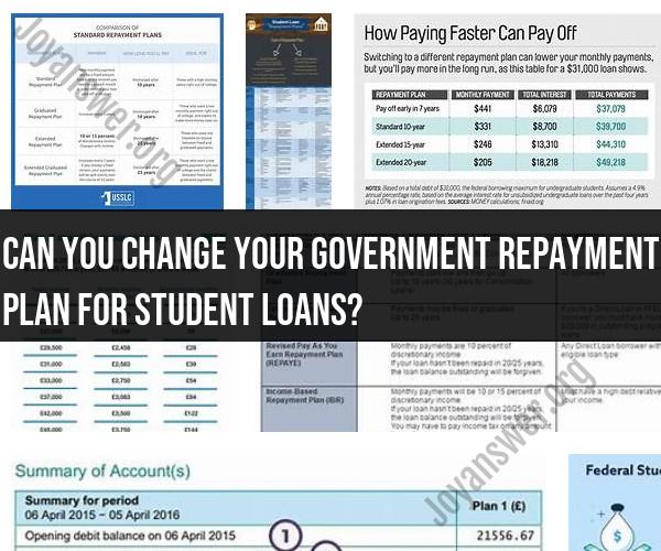 Changing Your Government Repayment Plan for Student Loans