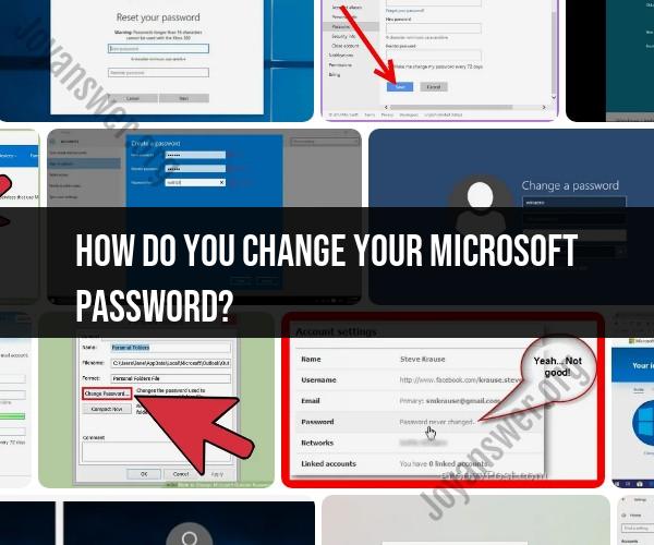 Changing Your Microsoft Password: Step-by-Step Guide