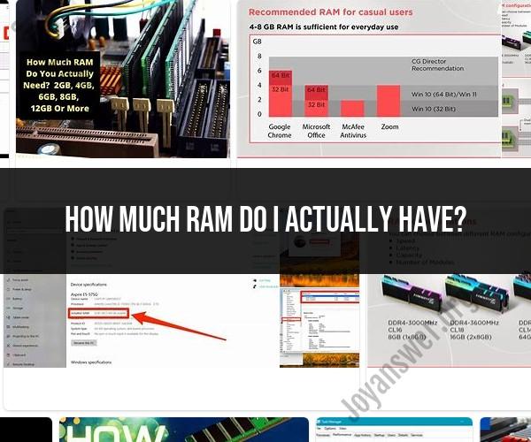 Checking Available RAM: Determining Your Computer's Memory