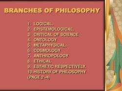 Choosing a Branch of Philosophy for Study: Considerations and Paths