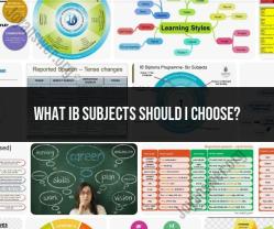 Choosing IB Subjects: Selecting the Right Courses