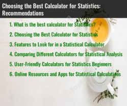Choosing the Best Calculator for Statistics: Recommendations