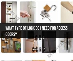 Choosing the Right Lock for Access Doors