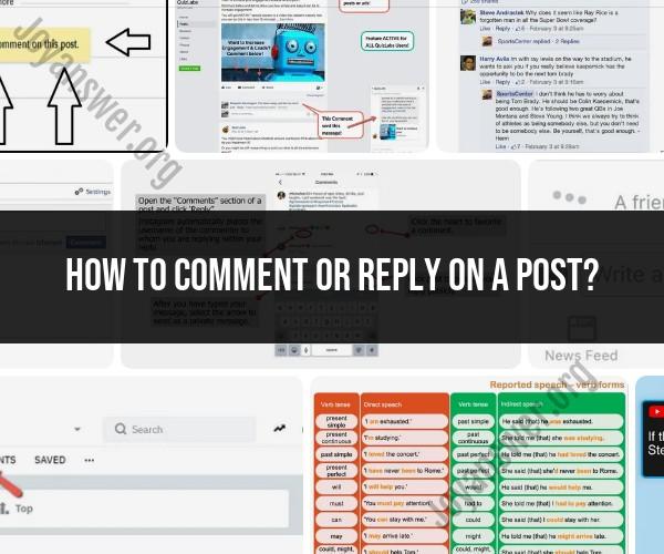 Commenting and Replying on Posts: A Social Media Guide