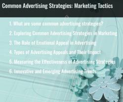 Common Advertising Strategies: Marketing Tactics