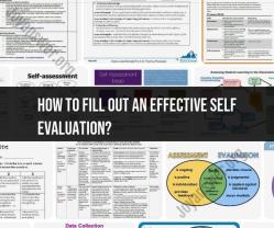 Completing an Effective Self-Evaluation: A Comprehensive Guide