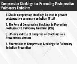 Compression Stockings for Preventing Postoperative Pulmonary Embolism