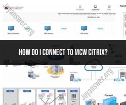 Connecting to MCW Citrix: Step-by-Step Instructions