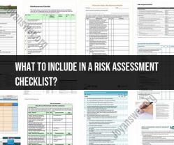 Constructing an Effective Risk Assessment Checklist: Key Elements to Include