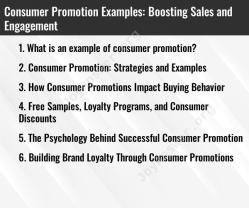 Consumer Promotion Examples: Boosting Sales and Engagement