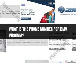 Contacting DMV Virginia: Phone Number and Assistance