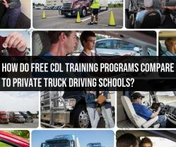 Contrasting Free CDL Training Programs with Private Truck Driving Schools