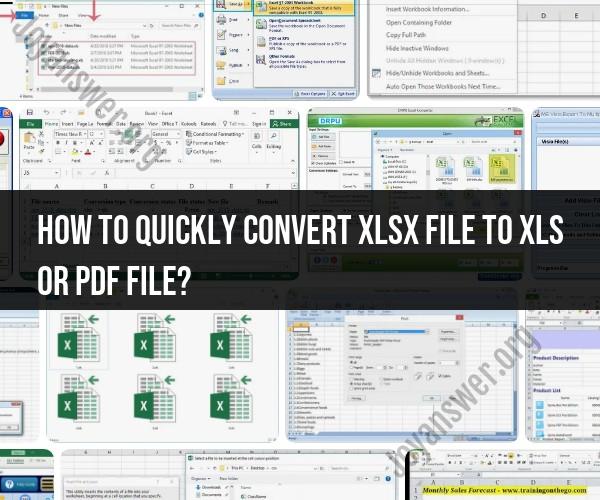 Convert XLSX File to XLS or PDF: Quick Transformation Techniques