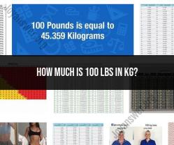 Converting 100 Pounds to Kilograms: Quick Calculation