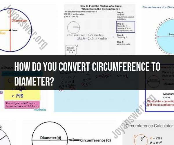 Converting Circumference to Diameter: Math Made Easy