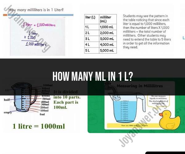 Converting Milliliters to Liters: A Simple Conversion