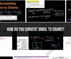 Converting mmol to Grams: Molecular Mass Calculation
