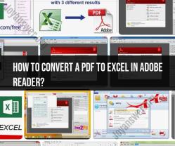 Converting PDF to Excel in Adobe Reader: Step-by-Step