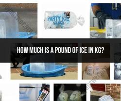 Converting Pounds of Ice to Kilograms: Simple Calculation