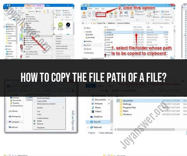 Copying File Paths: Techniques and Methods