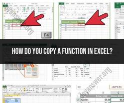 Copying Functions in Excel: Streamlining Data Analysis
