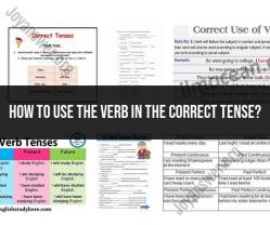 Correct Verb Tense Usage: Guidelines and Application