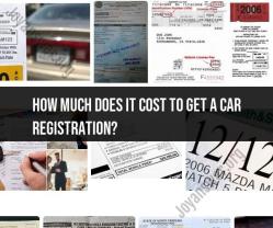 Cost of Car Registration: A Comprehensive Guide