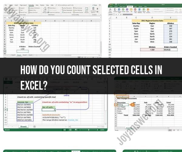Counting Selected Cells in Excel: Quick Guide