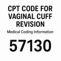 CPT Code for Vaginal Cuff Revision: Medical Coding Information
