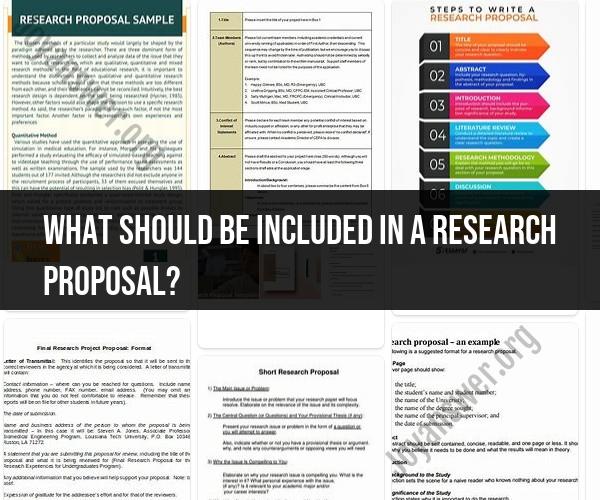 Crafting a Compelling Research Proposal: Essential Components