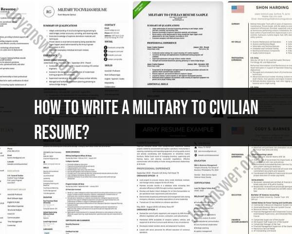 Crafting a Military to Civilian Resume