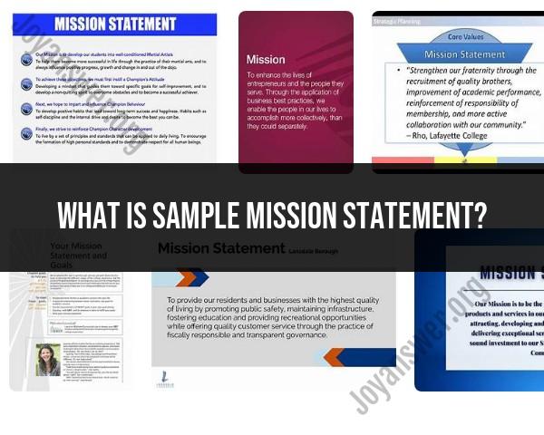Crafting a Sample Mission Statement: A Template
