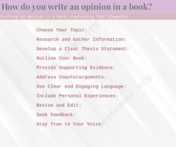 Crafting an Opinion in a Book: Expressing Your Viewpoint