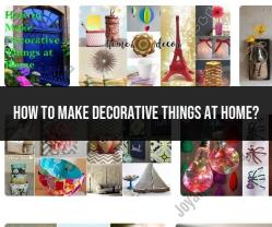 Crafting Decorative Items at Home: DIY Inspiration