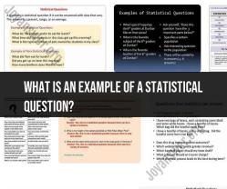 Crafting Effective Statistical Questions: Examples and Tips