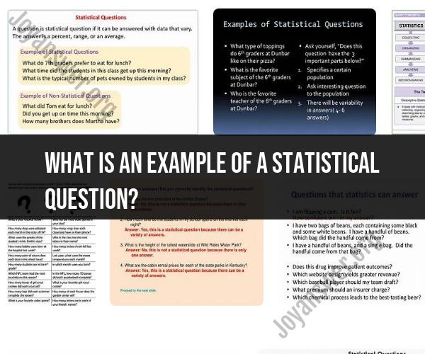 What Is An Example Of A Statistical Question