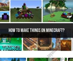 Crafting in Minecraft: A Beginner's Guide to Creating Items