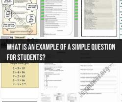 Crafting Simple Questions for Student Engagement