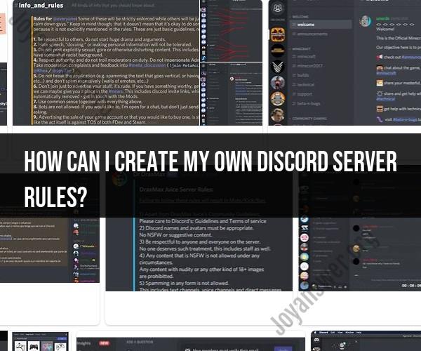 Crafting Your Discord Server Rules: Establishing a Positive Community