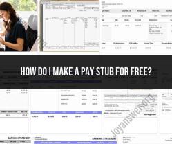 Creating a Free Pay Stub: Simple Steps and Online Tools